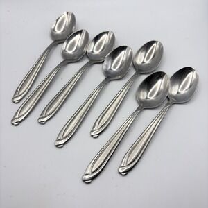 7 Hampton Silversmiths CONCORDE Small 6.5"  Spoons Stainless Steel Flatware 18/8